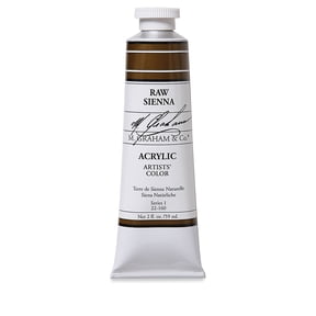 M. Graham Artists' Acrylics - Raw Sienna, 2 oz tube