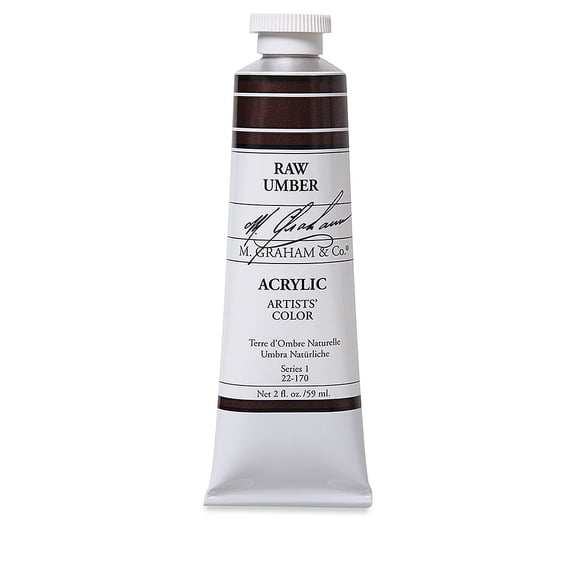 M. Graham Artists' Acrylics - Raw Umber, 2 oz tube