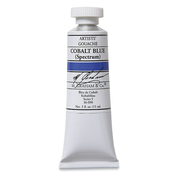 M. Graham Artists' Gouache - Cobalt Blue, 15 ml tube