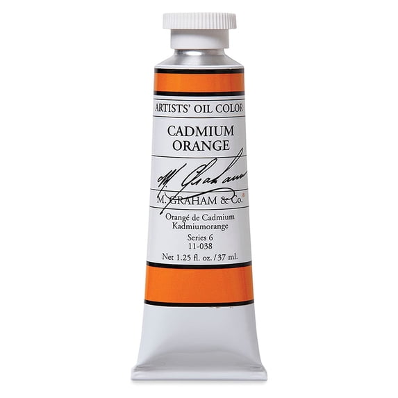 M. Graham Artists' Oil Color - Cadmium Orange, 37 ml tube