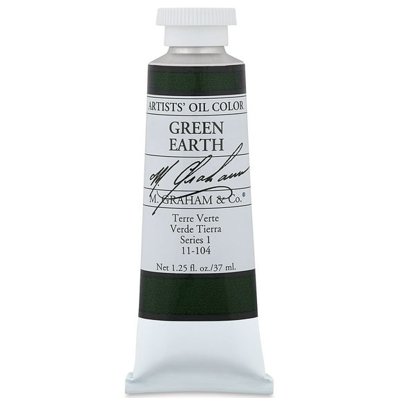 M. Graham Artists' Oil Color - Green Earth, 37 ml tube