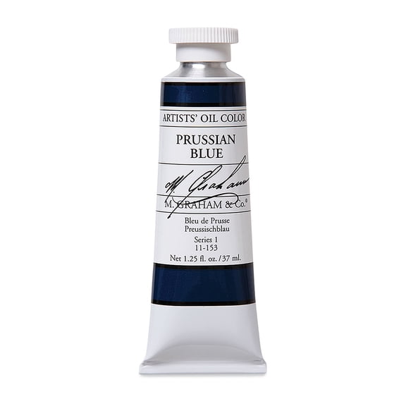 M. Graham Artists' Oil Color - Prussian Blue, 37 ml tube