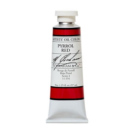 M. Graham Artists' Oil Color - Pyrrol Red, 37 ml tube