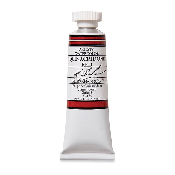 M. Graham Artists' Watercolor - Quinacridone Red, 15 ml Tube