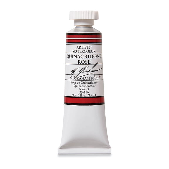 M. Graham Artists' Watercolor - Quinacridone Rose, 15 ml Tube
