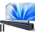 thumbnail image 1 of Sound Bar for Smart TV, 100W Soundbar with Crystal-Clear Vocals and Bluetooth 5.3/TV-ARC/Optical/AUX Input, 2 in 1 Detachable Surround Sound System for TV/PC/Gaming/Projectors, 1 of 6