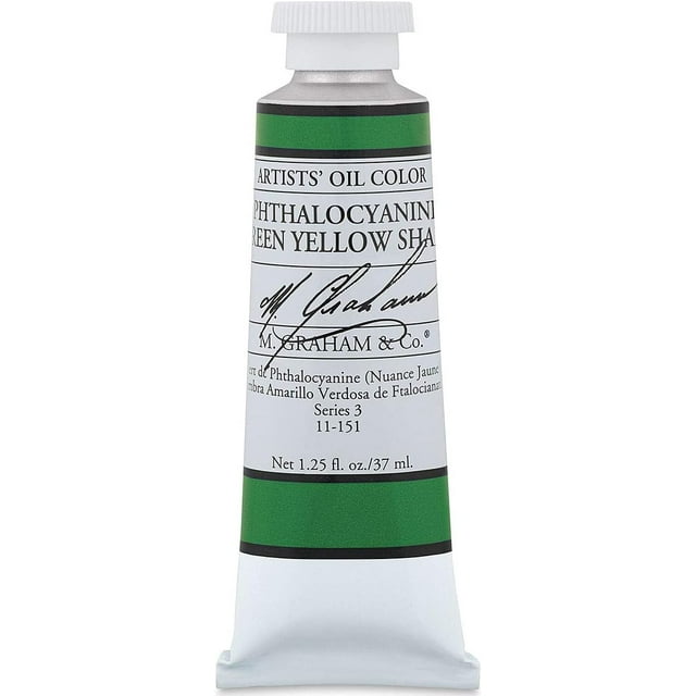 M. Graham & Co. Phthalocyanine Green Yellow Shade Oil Paint