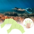 thumbnail image 1 of M Green Silicone Swimming Hand Fins, Swim Webbed Gloves for Water Sports Training, 1 of 4