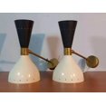 thumbnail image 1 of M H OVERSEAS A Pair of 1950's Style Stilnovo Italian Diabolo Wall Lights – Mid Century Modern Wall Lamps, Elegant Lighting for Living Room or Bedroom, 1 of 4