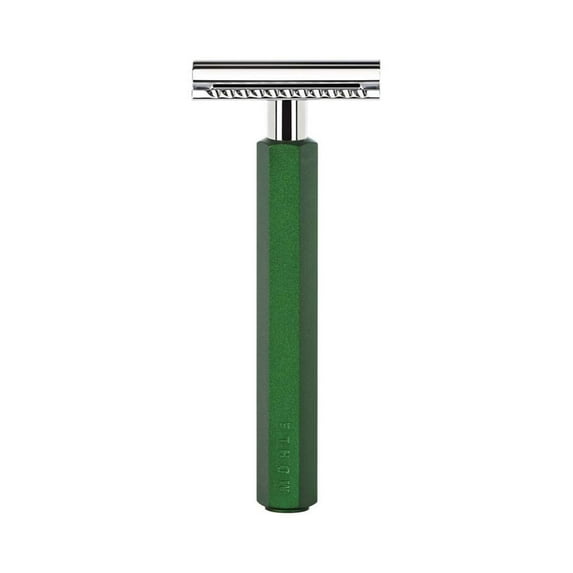 MÜHLE HEXAGON Forest Double Edge Safety Razor (Closed Comb) For Men - Perfect for Every Day Use, Barbershop Quality Close Smooth Shave