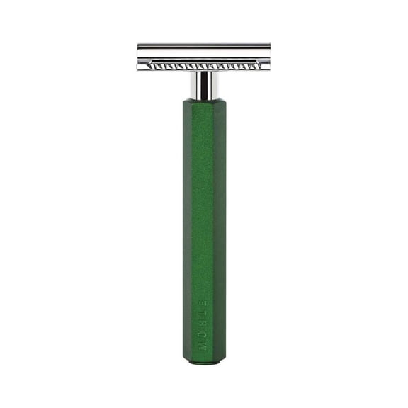 MHLE HEXAGON Forest Double Edge Safety Razor (Closed Comb) For Men - Perfect for Every Day Use, Barbershop Quality Close Smooth Shave
