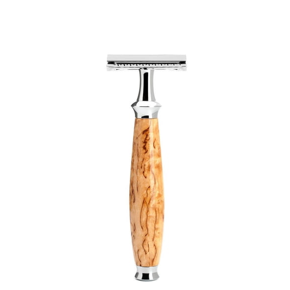 MHLE PURIST Karelian Masur Birch Safety Razor
