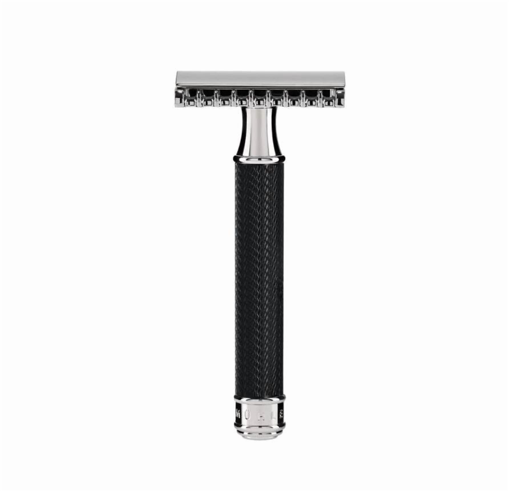 MÜHLE TRADITIONAL Black/Chrome Safety Razor (Open Comb)