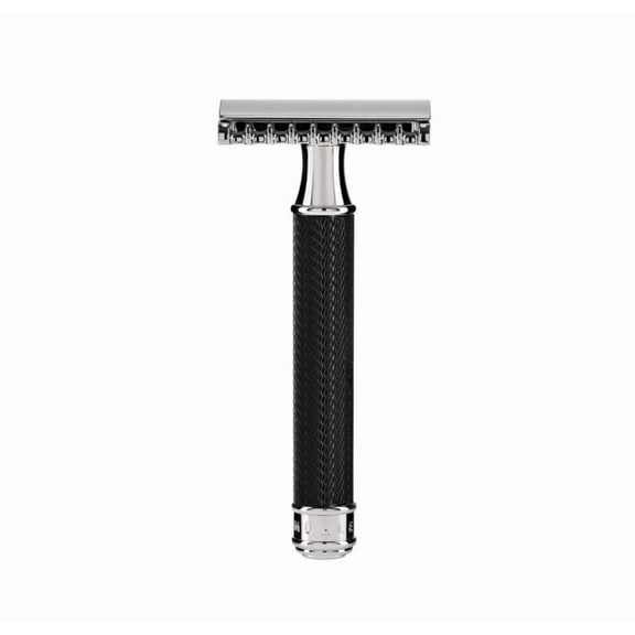 MÜHLE TRADITIONAL Black/Chrome Safety Razor (Open Comb)