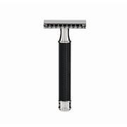 M HLE TRADITIONAL Black/Chrome Safety Razor Open Comb