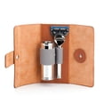 thumbnail image 1 of MÜHLE TRAVEL Vegetable-Tanned Cowhide Travel Case 5-Blade Razor & Travel Brush, 1 of 5