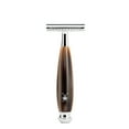 thumbnail image 1 of M HLE VIVO Closed Comb Safety Razor - Clean Shaving, Modern Design Brown Horn, 1 of 1