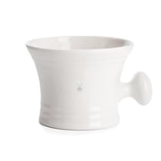 M HLE White Porcelain Shaving Crucible with Handle
