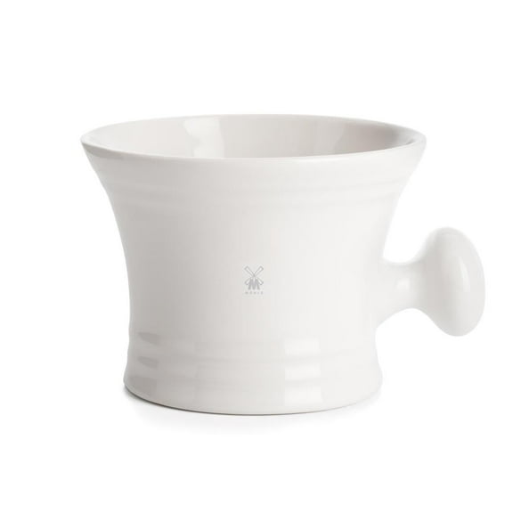 MÜHLE White Porcelain Shaving Crucible with Handle