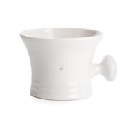 M HLE White Porcelain Shaving Crucible with Handle