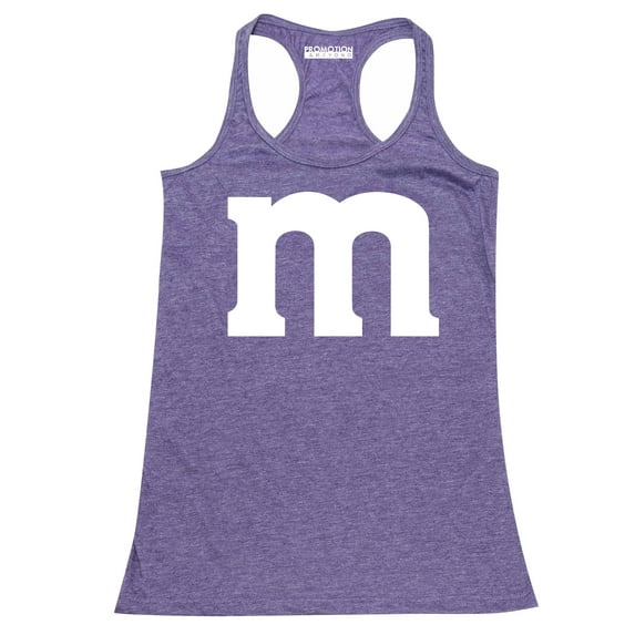 M Halloween Team Costume Funny Party Women's Tank Top, 2XL, H. Purple