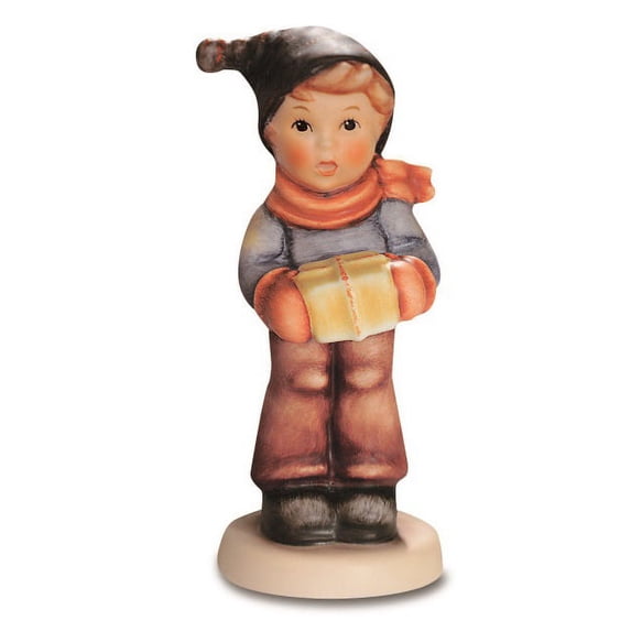 M.I. Hummel For Me Child Holding a Present German Porcelain Figurine