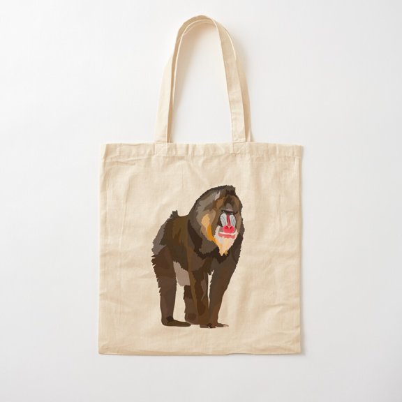 M Is For Mandrill Canvas Tote Bags, Reusable Shopping Bag