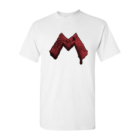 M Is For Mario Video Game Salih Gonenli Artworks Funny DT Adult T-Shirt Tee