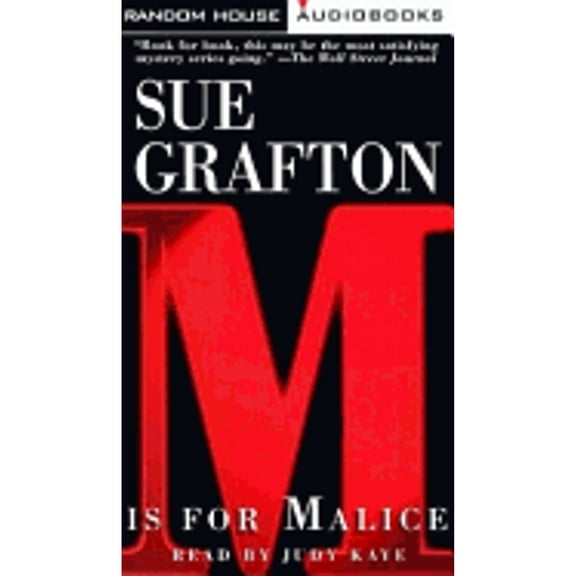 Pre-Owned M Is for Malice (Audiobook On Cassette Tape) by Sue Grafton, Judy Kaye