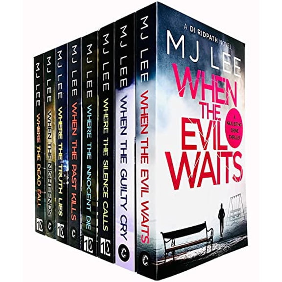 M J Lee DI Ridpath Series Collection 10 Books Set (When the Guilty Cry,When the Evil Waits,Where the Innocent Die,When the Past Kills,Where the Dead Fall,Truth Lies,Silence Calls, Dead Want and More)