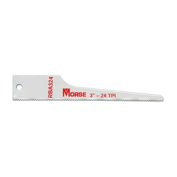 M.K. Morse RBA324T05 24TPI Air Saw Reciprocating Blade,3-Inch, 5-Pack