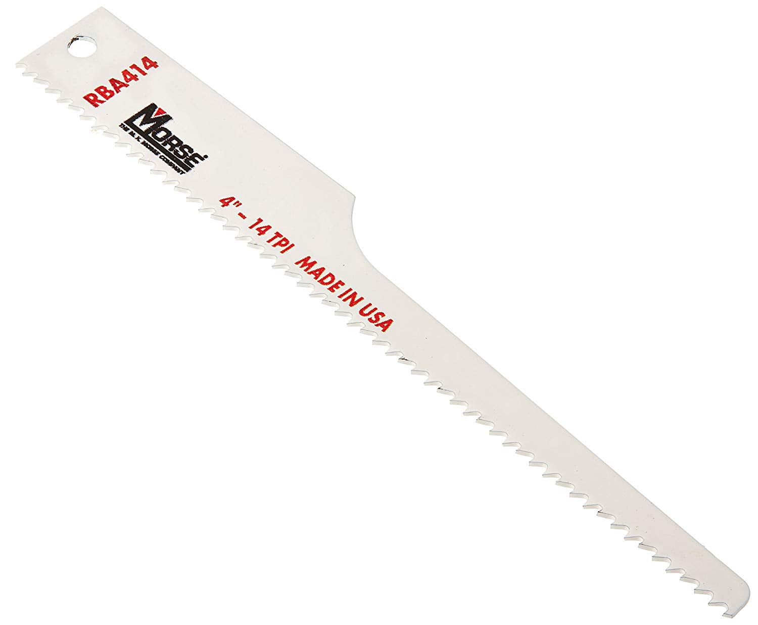 M.K. Morse RBA414T25 14 TPI Air Saw Blade (25 Pack), 4" L, 1/2" W, 0.025" Thick