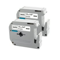 M-Label Tape Replace for Brother P Touch M Tape 12mm 0.47 Inch for Brother PTouch PT-M95 PT-65 PT-80 PT-70 PT-45 PT-90 Label Makers