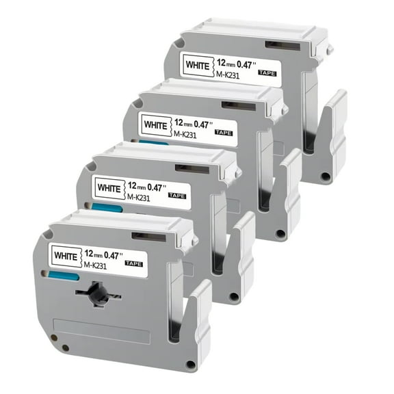 M-Label Tape Replace for Brother P Touch M Tape 12mm 0.47 Inch for Brother PTouch PT-M95 PT-65 PT-80 PT-70 PT-45 PT-90 Label Makers