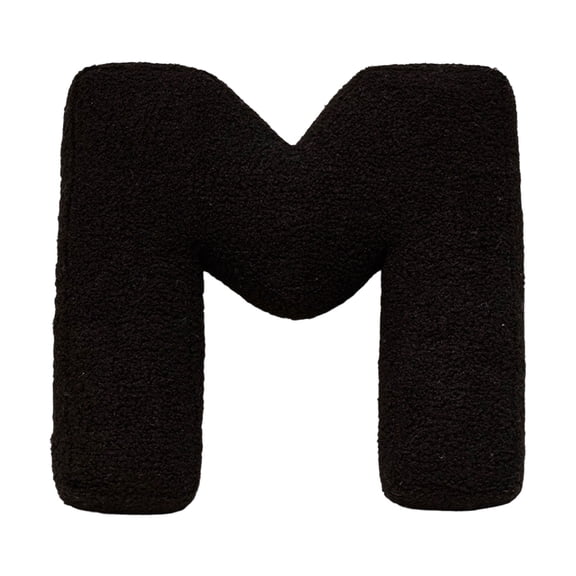 M Letter M Shaped Plush Pillow For Home Decor Nursery Kids Room Soft Cotton Stuffed Throw Pillow Decorative Accent Cushion