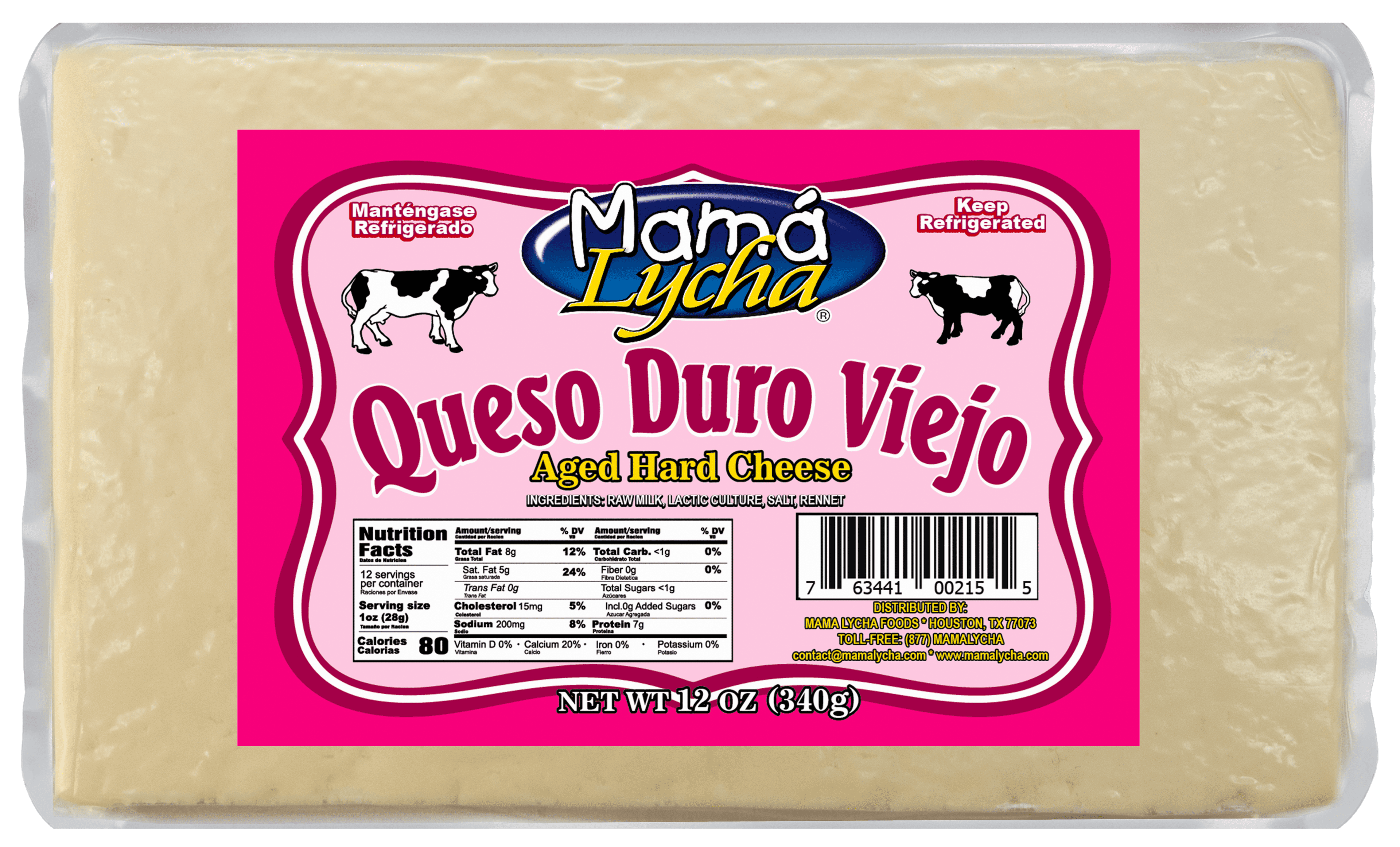 M. Lycha Queso Duro Viejo 12/12 oz.