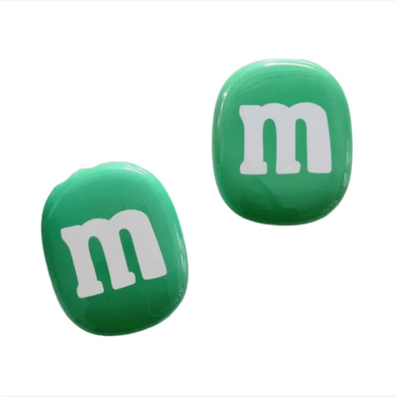 M&M Bean Style AirPods Max Case, Full Cover Silicone Protective Shell Cute Cartoon Soft Case ForApple Headphones