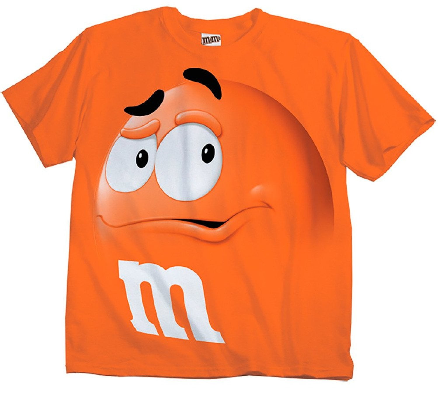 M&M M&M's Candy Silly Character Face T-Shirt (XX-Large, Black