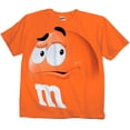 thumbnail image 1 of Officially Licensed M&M's Clothing Collection Adult T-Shirt, Orange, 1 of 1