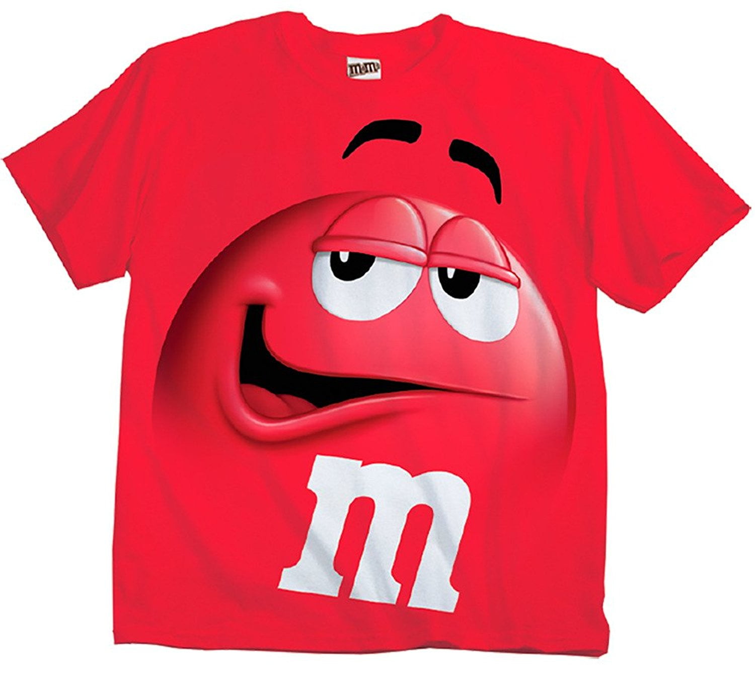 M&M's Candy Silly Character Face Adult T-Shirt