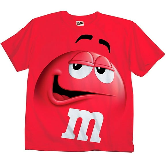 M&M Candy Silly Character Face Adult T-Shirt