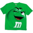 thumbnail image 1 of M&M Candy Silly Character Face Adult T-Shirt, 1 of 1