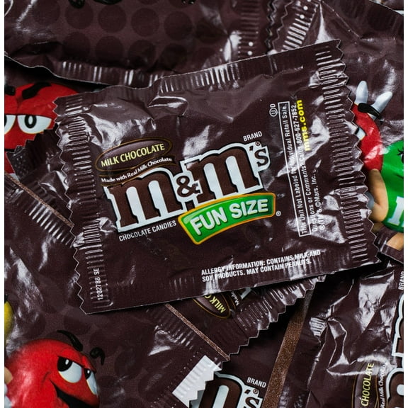 M & M FUN SIZE MILK CHOCOLATE BY CANDY CABIN 1 LB