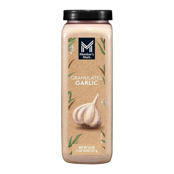 M M Granulated Garlic, 26 oz.