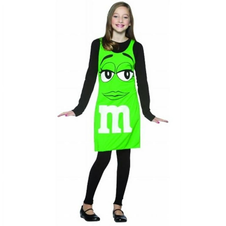 M&M Green Tank Dress Child Halloween Costume