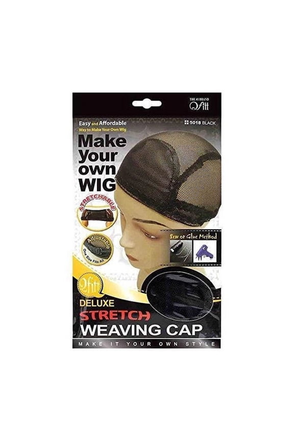 M&M Headgear Qfitt Deluxe Stretch Weaving Cap 5018 Black