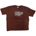thumbnail image 1 of M&M M&M's Candy Silly Character Face Adult Men T-Shirt (Size XXXL XXX-Large, Milk Chocolate), 1 of 4