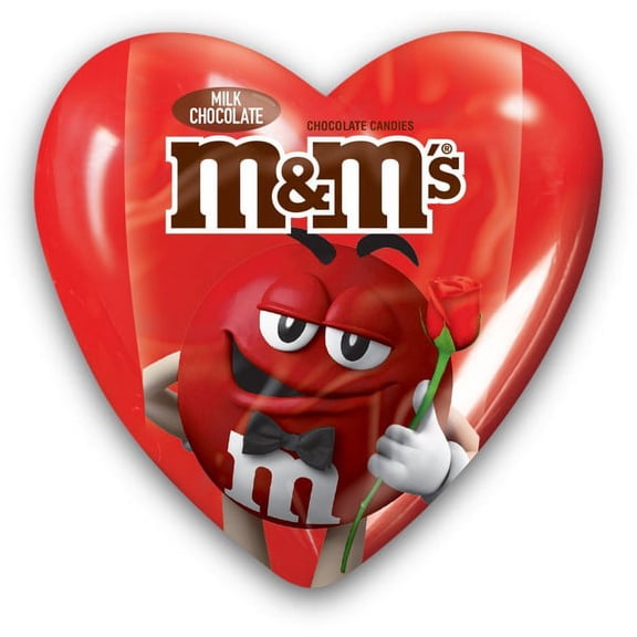 M&M Milk Chocolate Candies Filled Heart