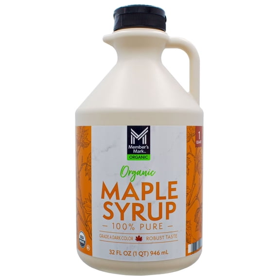 M M Organic 100% Pure Maple Syrup, 32 oz.