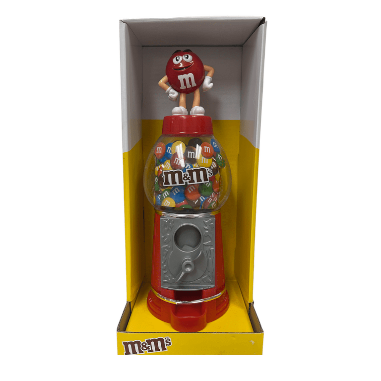 M & M PLASTIC CANDY DISPENSER FOR ALL CANDY LOVERS - Red